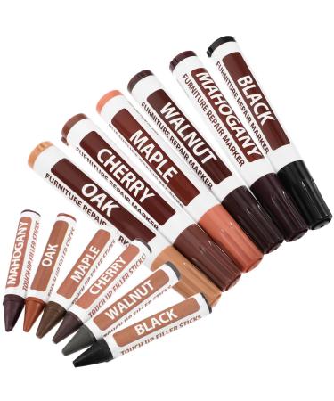 ibasenice 1 Set Floor Repair Kit Furniture Touch-up Markers Wood Floor Repair Furniture Repair Kit Wooden Furniture Maker Furniture Touch-up Pen Paint Pens Wax Metal Fill Paint Pen