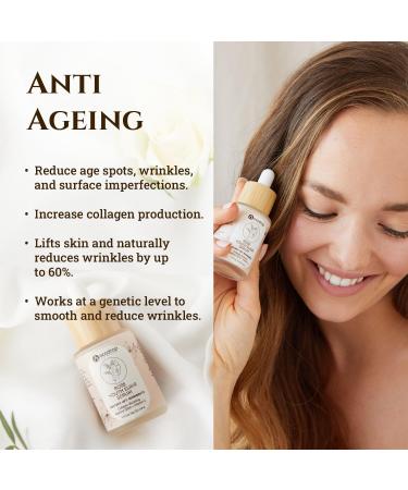 Ecodrop Matrixyl 3000 & Hyaluronic Acid Serum - 30ml | Powerful & Advanced Rose-Scented Daily Anti-Ageing & Anti-Wrinkle Facial Skin Repair Treatment with Vitamin C | Vegan & Cruelty-Free Skincare - Buy Online on SooperMarket.com