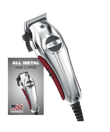 Wahl USA Pro Ultra Quiet High Torque Corded Hair Clipper for Ultra Quiet Operation and Cooler Operating Temperatures Metal Housing with Bonus Hair Clipping Guard Caddy - Model 3000097