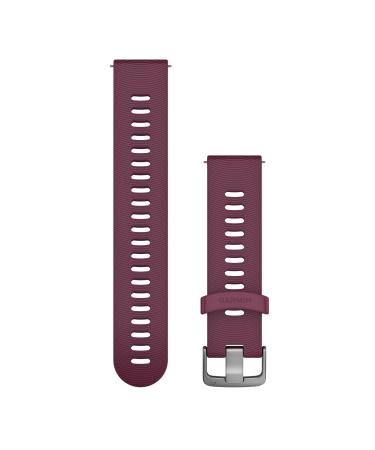 Garmin Quick Release Band - Berry Silicone One size fits most Berry with Stainless Steel Hardware