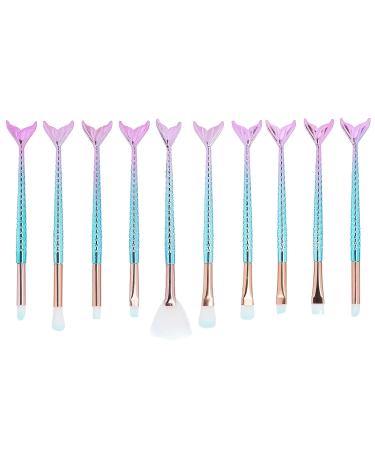 Soft 10PCS Makeup Brushes Set | Professional Blending & Cosmetics Tools for Eyes Blush & More - Buy Internationally - Buy Online on SooperMarket.com