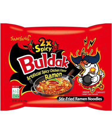 CNMART Samyang Double Spicy 2x Spicy Hot Chicken Flavour Ramen Noodles (Pack of 20) - Buy Online on SooperMarket.com