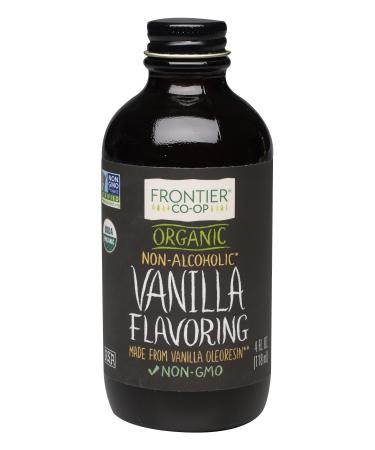 Frontier Organic Vanilla Flavoring, 4 Ounce 4 Fl Oz (Pack of 1)