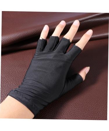 Angoily 5 Pair Gloves Manicure Glove Uv Shield Glove Anti Uv Glove Miss Electric Car Apparel M Black - Buy Online on SooperMarket.com