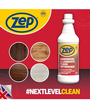 Zep Hardwood & Laminate Floor Refinisher - 1L laminate floor polish wood floor polish wood oil floor polisher floor cleaner floor buffer wood polish - Buy Online on SooperMarket.com
