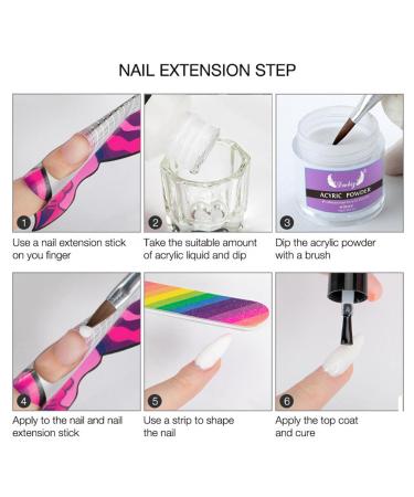 Acrylic Powder Nails Set - Nude & Clear Acrylic Powder & Liquid for Beginners | Starter Kit for Perfect Manicures - Buy Online on SooperMarket.com