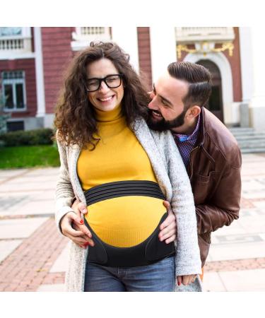 Pregnancy Support Belt Black - Maternity Belt for Birth Preparation & Back Pelvic Relief - Buy Online on SooperMarket.com