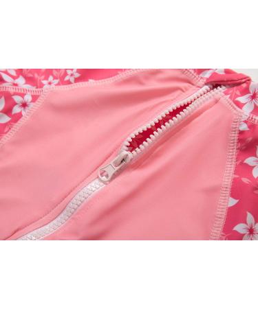 BONVERANO Baby Girls Swimsuit | Toddler Bathing Suit with UPF 50+ Sun Protection | Long-Sleeve Zipper One Piece Swimwear | 18-24 Months Sakura - Buy Online on SooperMarket.com
