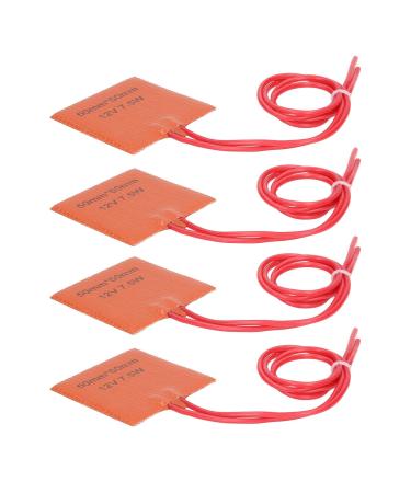 12V Silicone Heater - 4 Pack Heating Pillows & Mats | 7.5W Warmers for Pipeline & Barrel | 120-150  - Buy Online on SooperMarket.com