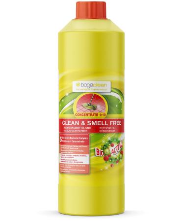 Bogaclean Clean & Smell Free Concentrate - Odor Remener & Cleaner - Ideal for household & animal husbandry - Microbiological odor neutralizers & enzyme cleaners