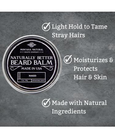 Buy MNSC Small Batch Unscented Beard Balm - All-Natural Hypoallergenic Handmade in USA - Perfect for a Naturally Better Beard - International Shipping Available - Buy Online on SooperMarket.com