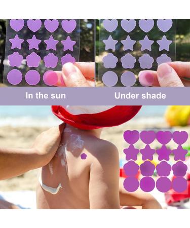 5 Sheets Sunscreen Stickers Uv Stickers for Sunscreen Uv Detection Stickers Uv Stickers for Sunscreen - Uv Detection Stickers Apply Sunscreen - Buy Online on SooperMarket.com