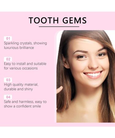 GUANGLU Rhinestone Stickers for Teeth - Rhinestone Stickers for Teeth Portable Decorative Comfortable Teeth Supplies for Daily Use Shopping Dating - Buy Online on SooperMarket.com
