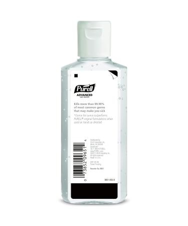 PURELL Advanced Hand Sanitizer 4 fl oz Flip-Cap Bottle - Pack of 24 | First Aid Providers Refreshing Gel - 9651-24 - Buy Online on SooperMarket.com