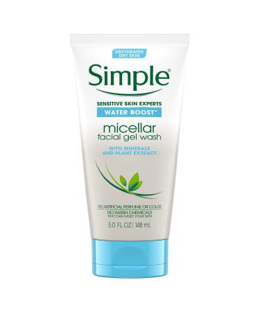 Simple Water Boost Micellar Facial Gel Wash Sensitive Skin 5 oz