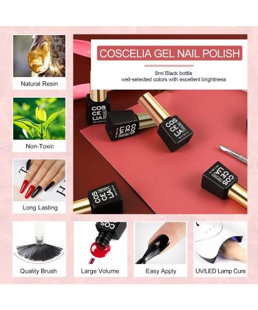 20pcs Gel Nail Polish Kit with 24W Nail Dryer Lamp - Professional Gel Manicure Set for Women and Girls - Buy Online on SooperMarket.com