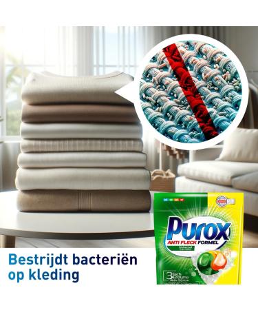 PUROX CAPS UNIVERSAL Washing Caps for Colored Textiles - 22 WL 396g Unscented Doypack Detergent - 22 Pieces | International Shipping - Buy Online on SooperMarket.com