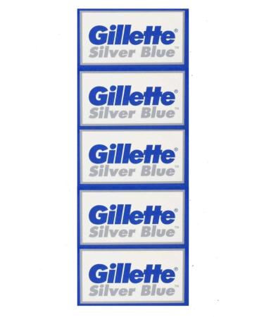 50 Silver Blue Double Edge Razor Blades - Stainless Steel Made in Russia | International Shipping Available - Buy Online on SooperMarket.com