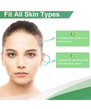 100 Pcs Facial Hair Removal Wax Strips for Women - Upper Lip, Cheek, Eyebrow Hair Remover Kit - Quick, Painless & Suitable for All Skin Types - Buy Online on SooperMarket.com