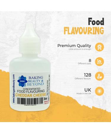 Baking Beauty and Beyond Concentrated Food Flavouring Oil - Dozen of Professional Quality Food Grade Flavours Oil for Candy Making Baking Cooking Lip Balm and Lip Gloss - Cheddar Cheese (30ml) - Buy Online on SooperMarket.com