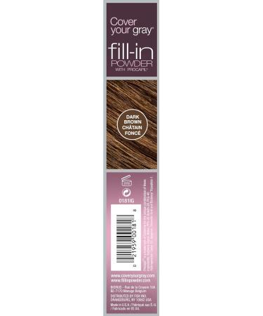 Cover Your Gray Fill-in Powder - Dark Brown (Pack of 6) | Root Cover Up & Hair Volumizing Powder for Thinning Hair - Buy Online on SooperMarket.com