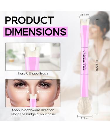 Buy Dual-Ended Nose Contour Makeup Brush - Precision Sculpting & Defining for Perfect Nose Contour | International Shipping Available - Buy Online on SooperMarket.com