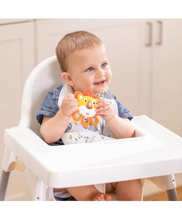 Nuby Vibe-Eez Lion Teether | Soothing Teething Toy for Babies - Buy Online on SooperMarket.com