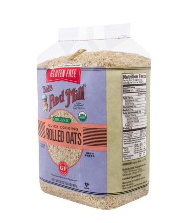 Bob's Red Mill Gluten Free Organic Quick Cooking Oats - 32 Oz | Healthy Breakfast Option - Buy Online on SooperMarket.com