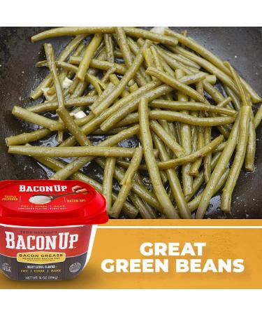 Bacon Up Bacon Grease for Cooking - 14 Ounce Tub with Mini Spoon | Authentic Bacon Fat for Frying, Baking | Triple-Filtered, No Carbs, Gluten-Free & Shelf-Stable - Buy Online on SooperMarket.com