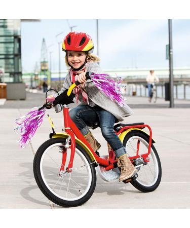 Girls Bike Bell and Streamers - Flower Design Bell with 2 Pack Streamers for Children's Bicycle Accessories - Buy Online on SooperMarket.com