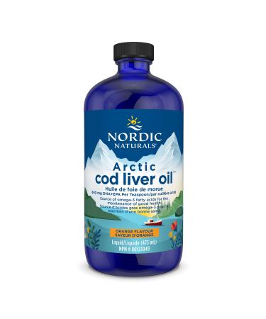 Nordic Naturals Arctic CLO - Cod Liver Oil Promotes Heart and Brain Health (Orange 473 mL) Orange 473 ml (Pack of 1)