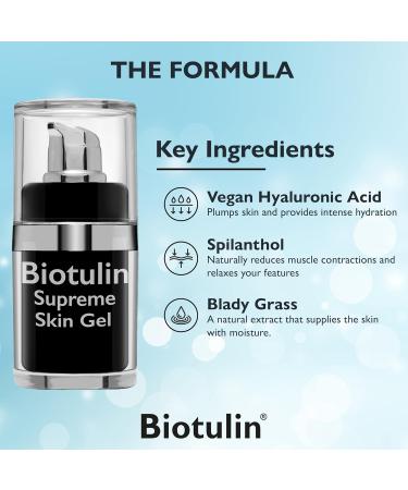 BIOTULIN Supreme Skin Gel 2-PACK - Hyaluronic Acid Serum for Wrinkles | Facial Lotion Anti-Aging Treatment - Buy Online on SooperMarket.com