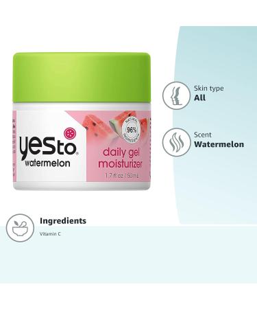 Yes To Watermelon Gel Moisturizer 50ml - Hydrating Gel Moisturizer for Refreshed Skin - Buy Online on SooperMarket.com