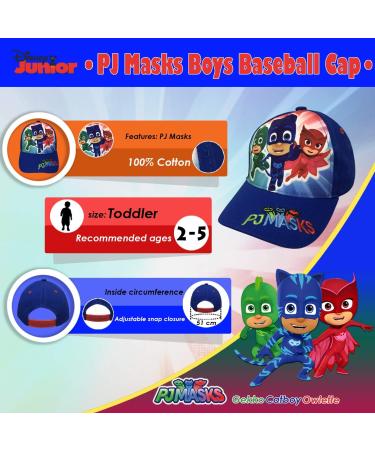 PJ Masks Boys' Blue Baseball Cap - Toddler Size 2-5 | Official Merchandise - Buy Online on SooperMarket.com