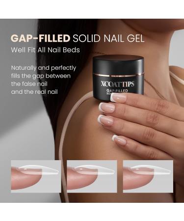 btartboxnails XCOATTIPS Solid Nail Glue Gel - 30g | Strong Long-Lasting UV Gel for Press-On & Acrylic Nails - Buy Online on SooperMarket.com