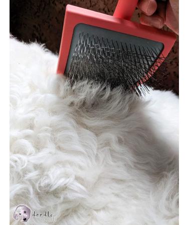 Chris Christensen Big K Dog Slicker Brush - Professional Grooming Tool for Fluffing, Detangling, and Styling - Large Black Brush for Time-Efficient Results - Buy Online on SooperMarket.com