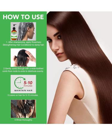 Rosemary Strengthening Conditioner with Biotin - 10.56 fl.oz - Hydrating Deep Conditioner for Dry, Damaged Hair - Promotes Growth & Scalp Health - Buy Online on SooperMarket.com