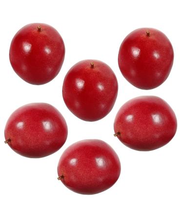 ORFOFE 6pcs Home Decor Fruits Aesthetic Room Decor Fruit Theme Party Decorations Foam Fruit Figurines Photo Accessory Fake Fruit Passion Fruit Red Delicious high Density Foam