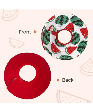 ComSaf Cat Recovery Collar - Lightweight & Adjustable Elizabeth Collar for Cats - Prevent Licking Wounds - Watermelon-M - Buy Online on SooperMarket.com
