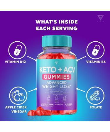 Fyvus (3 Pack) Keto ACV Gummies Keto Gummies Plus Apple Cider Vinegar Advanced Vegan Formulas Canada (180 Gummies) - Buy Online on SooperMarket.com