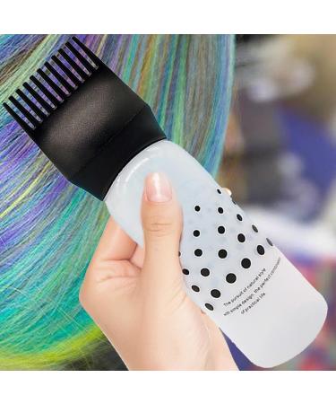 Jeanny Scalp Oil Applicator | Bottle Applicator Brush with Graduated Scale | Hair Oiling Applicator Bottle Hair Dye Brush Bottle for Hair Dyeing Black - Buy Online on SooperMarket.com