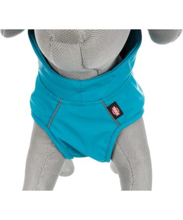 Trixie Vimy Dog Raincoat L - Turquoise Waterproof Jacket with Reflective Elements Adjustable & Comfortable 50 cm - Buy Online on SooperMarket.com