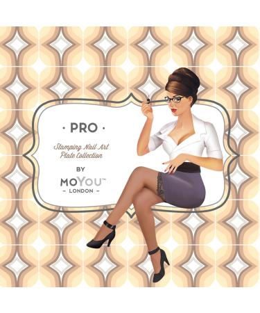 MoYou Stamping Schablone Pro XL 14 - Premium Nail Art Plates for Stunning Designs | International Shipping Available - Buy Online on SooperMarket.com