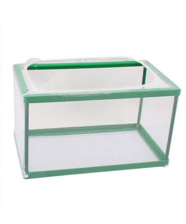 XMHF Nylon Mesh Fish Fry Hatchery Breeder Box Separation Net White Green