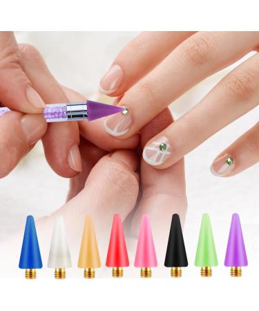 16 Pieces Wax Tip Nail Rhinestone Picker - Gemstone Picker Tool with Replacement Tips for Nail Art Accessories - Buy Online on SooperMarket.com