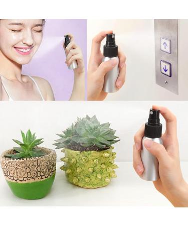50ml Mini Spray Bottles - Set of 4 Aluminum Atomizers for Water Perfume Cosmetics & Essential Oils | Travel-Friendly Refillable Design - Buy Online on SooperMarket.com