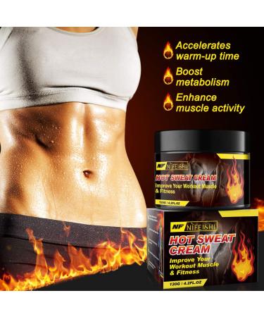 Hot Sweat Cream - Fat Burning Gel for Belly, Tummy Slimming & Cellulite Treatment - 4.2 Fl Oz - Buy Online on SooperMarket.com