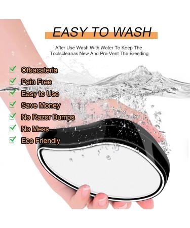 Canvalite Crystal Hair Remover - Nano Hair Remover for Painless Peeling | Fast & Simple Hair Removal for Women & Men (1 Piece) - Buy Online on SooperMarket.com