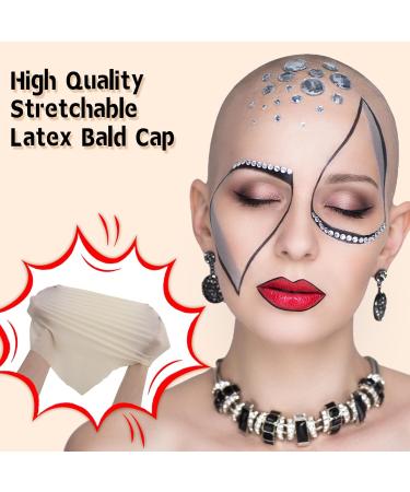 Bald Cap Halloween Makeup Kit - Realistic Cosplay & SFX Costume Set for Men & Women | Perfect for Dress-Up Parties Theater & Film - Buy Online on SooperMarket.com