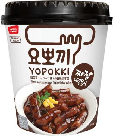 Young Poong Black Bean Sauce Topokki Tteokbokki Instant Korean Rice Cake Cup Flavoured (Jjajang)120g (Pack of 6) Korean Snacks - Buy Online on SooperMarket.com